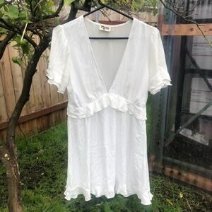 NWOT Show me Your Mumu Virginia white mini dress XS